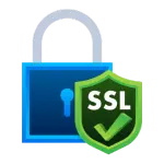 Icono de certificados de seguridad SSL para diseño web seguro